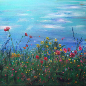 Bloemenpracht in blauw